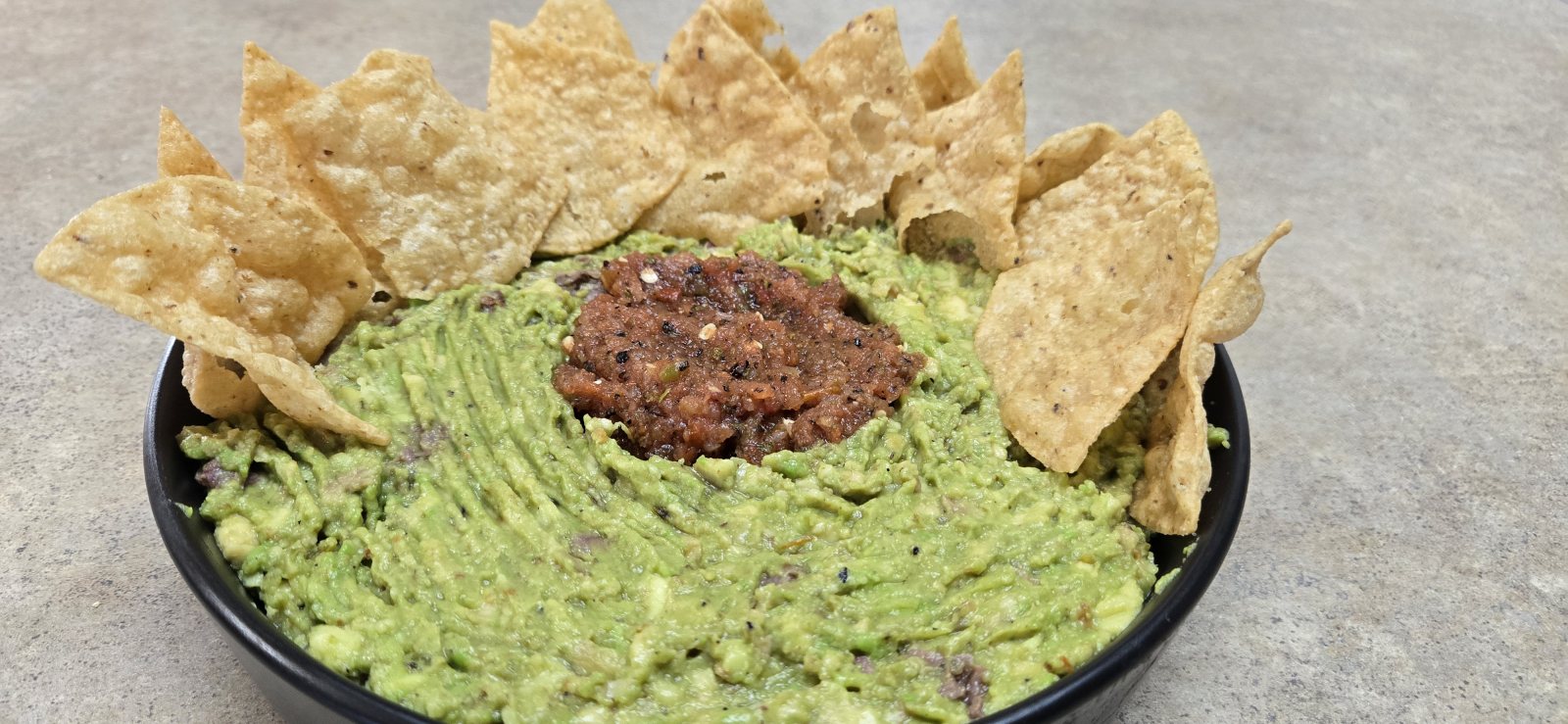 Smoked Guacamole with Fire-Roasted Salsa